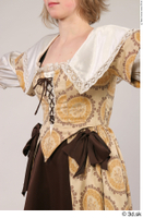  Photos Medieval Civilian in dress 3 brown dress cut of dress medieval clothing t poses upper body 0001.jpg